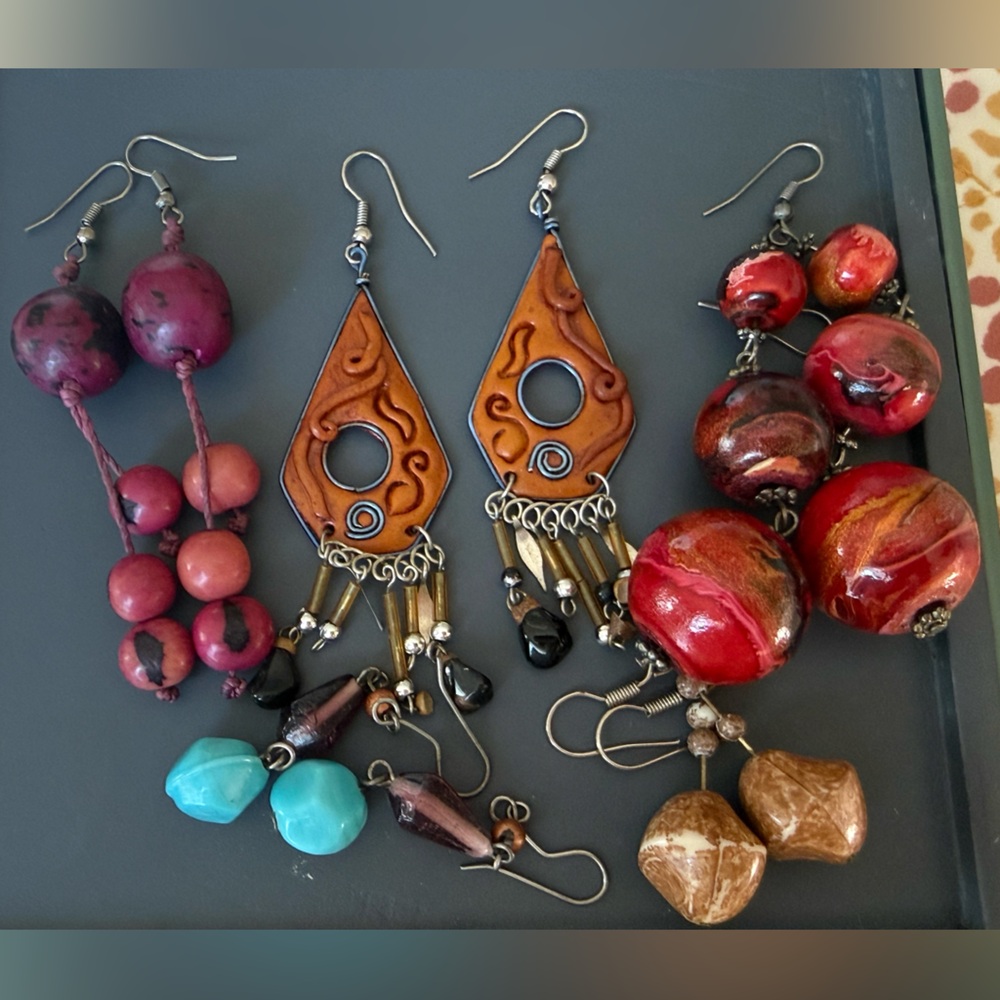 Multicolor Earrings Set. 5 Set